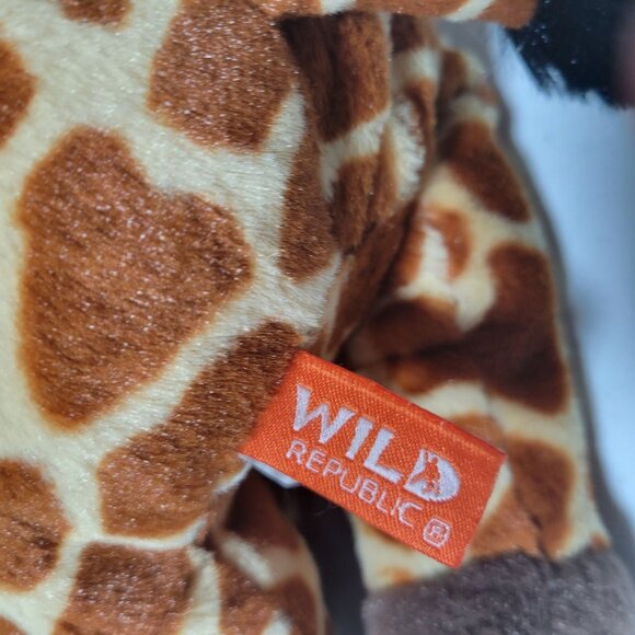 Wild Republic Giraffe 12 inch Plush Spots Yellow Brown Realistic Stuffed Animal - Picture 5 of 8